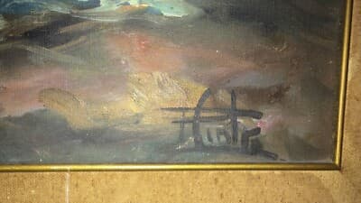 Marina Con Pescatori, Artista Italiano Del Novecento (Pinto)