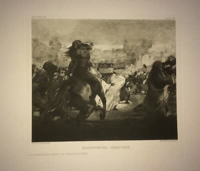 Distruzione Di Gerico, Veduta Artistica   Felix Baumhauer, Bruckmann, 1911