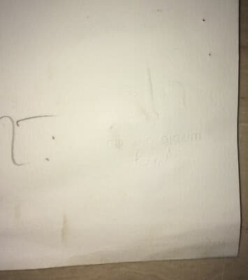 Arte Moderna, Grafica A Colori Di Grandi Dimensioni, Firmata Giuliano Giganti, Anni '80