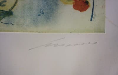 Ernesto Treccani: La Vita   Acquaforte A Colori (P.A.)