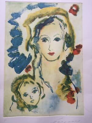 Ernesto Treccani: La Vita   Acquaforte A Colori (P.A.)