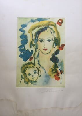 Ernesto Treccani: La Vita   Acquaforte A Colori (P.A.)