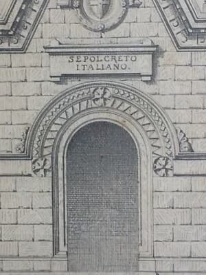 Architettura Funeraria: Sepolcreto Italiano. Disegno A China Di Raffaele Ojetti