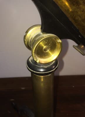 Ottica   Antico Cannocchiale   J.F. Hunt   Hull   Ottone E Ferro   Firmato