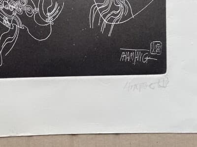 Arte Contemporanea: Grafica Suggestiva Di Artista Orientale O Asiatico