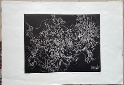 Arte Contemporanea: Grafica Suggestiva Di Artista Orientale O Asiatico