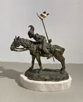 Militaria: Cavalleggero (soldato A Cavallo), Scultura Da Collezione GTB
