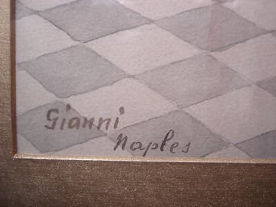 Gianni, Veduta Di Interno: Sala Di Musica Con Pianoforte E Arpa