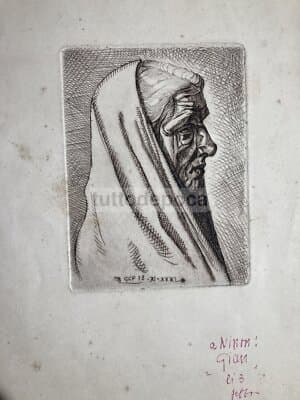 Gian Carlo Polidori, Ritratto Di Anziana Donna (Incisione Originale)
