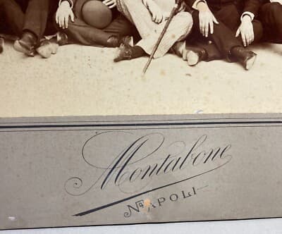 Fotografie Storiche E Da Collezione: Napoli, Fotografo Montabone, Gruppo Di Baffuti