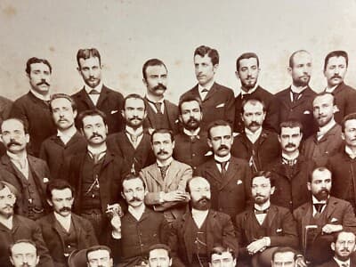 Fotografie Storiche E Da Collezione: Napoli, Fotografo Montabone, Gruppo Di Baffuti