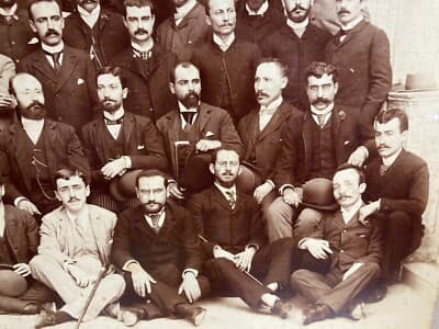 Fotografie Storiche E Da Collezione: Napoli, Fotografo Montabone, Gruppo Di Baffuti