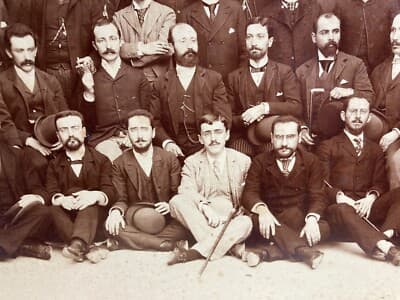 Fotografie Storiche E Da Collezione: Napoli, Fotografo Montabone, Gruppo Di Baffuti
