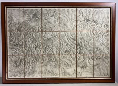 Antica Cartografia Abruzzo: L'Aquila, Rieti, Avezzano, Lago Fucino. Rizzi Zannoni