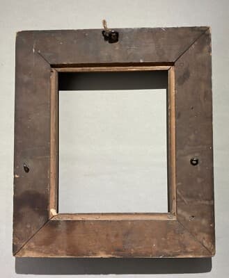 Cornice Antica In Legno Con Decori Floreali In Rilievo