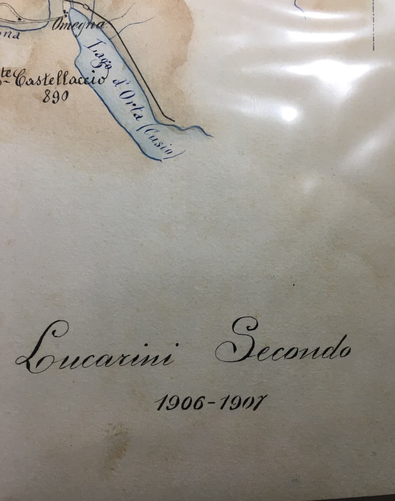Valico Del Sempione: Mappa Topografica E Cartografica (1906)