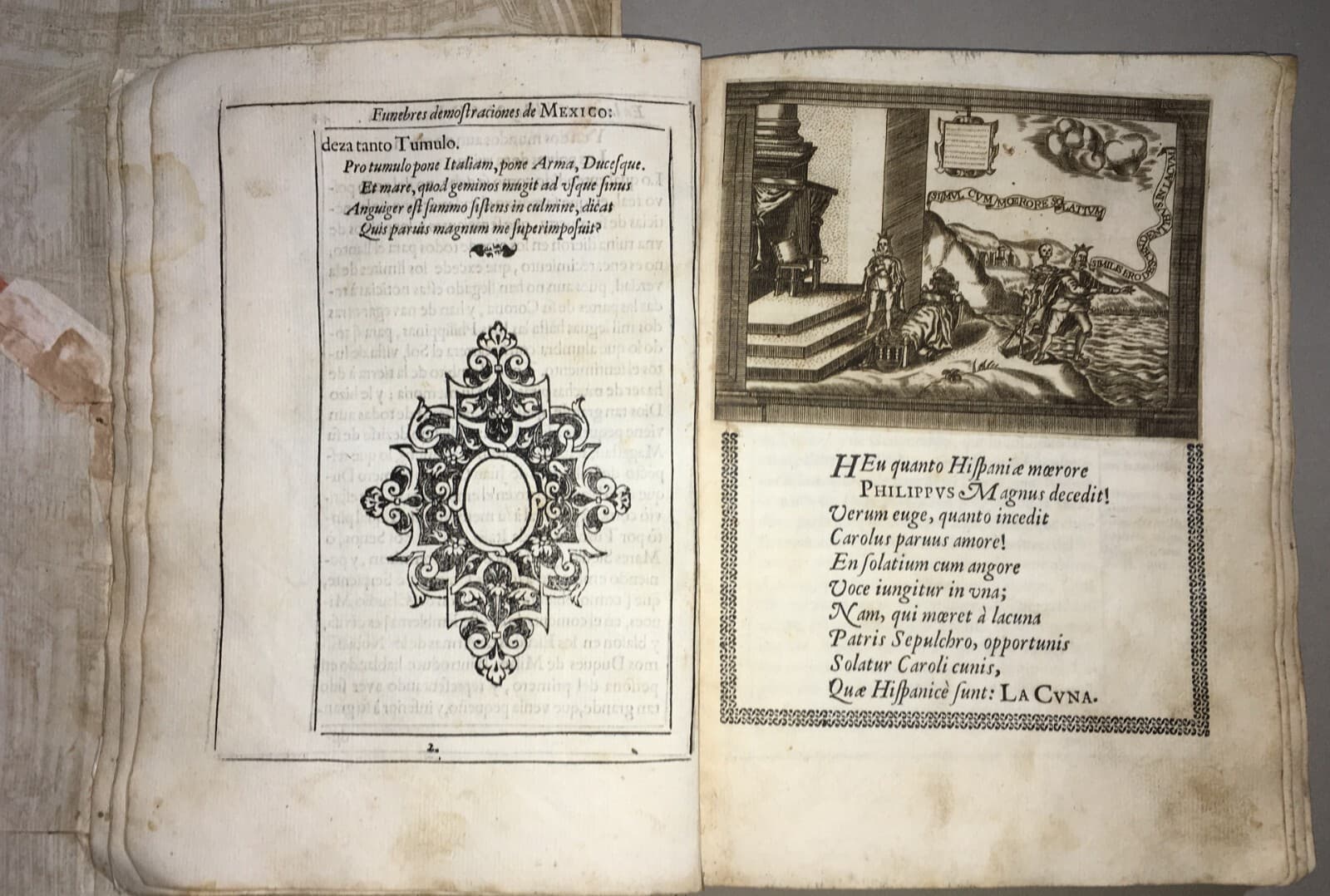Llanto Del Occidente: Rara Edizione Illustrata Dei Funerali Di Filippo IV, Messico 1666