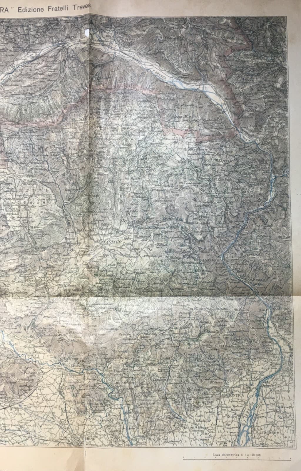 Militaria: Antica Cartografia Di Marostica, Asiago, Levico, Borgo Valsugana E Territori Limitrofi