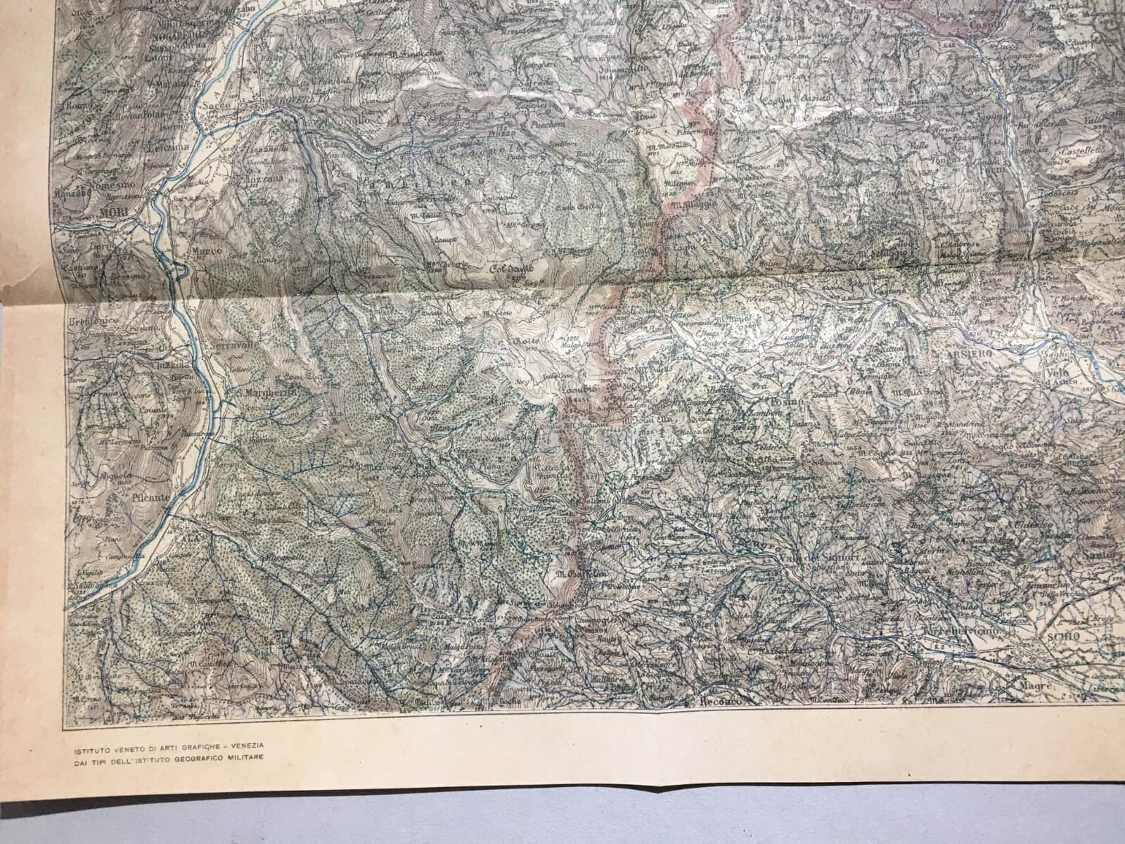 Militaria: Antica Cartografia Di Marostica, Asiago, Levico, Borgo Valsugana E Territori Limitrofi