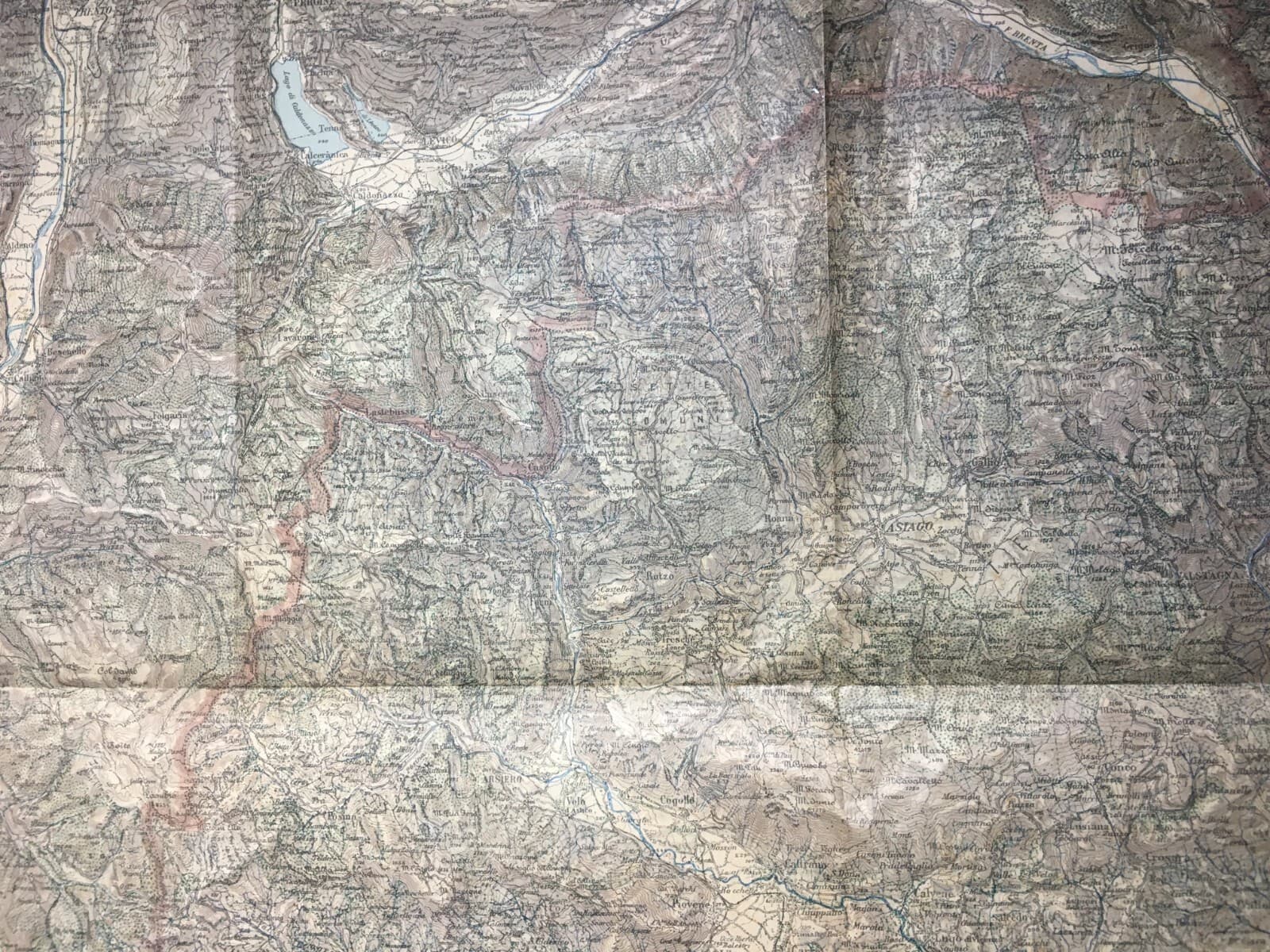 Militaria: Antica Cartografia Di Marostica, Asiago, Levico, Borgo Valsugana E Territori Limitrofi