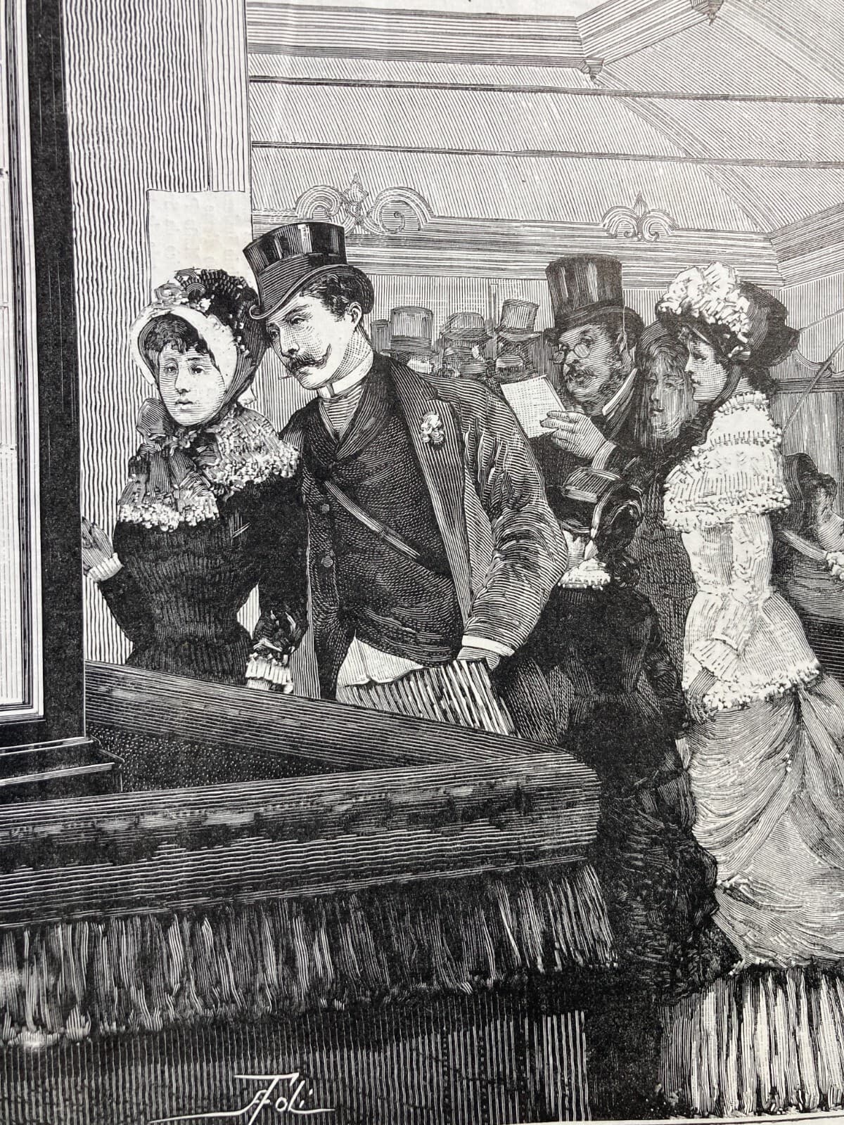 Milano: Esposizione 1881, Ditta Massola, Torino. Galleria Del Lavoro, Xilografia Di Foli.