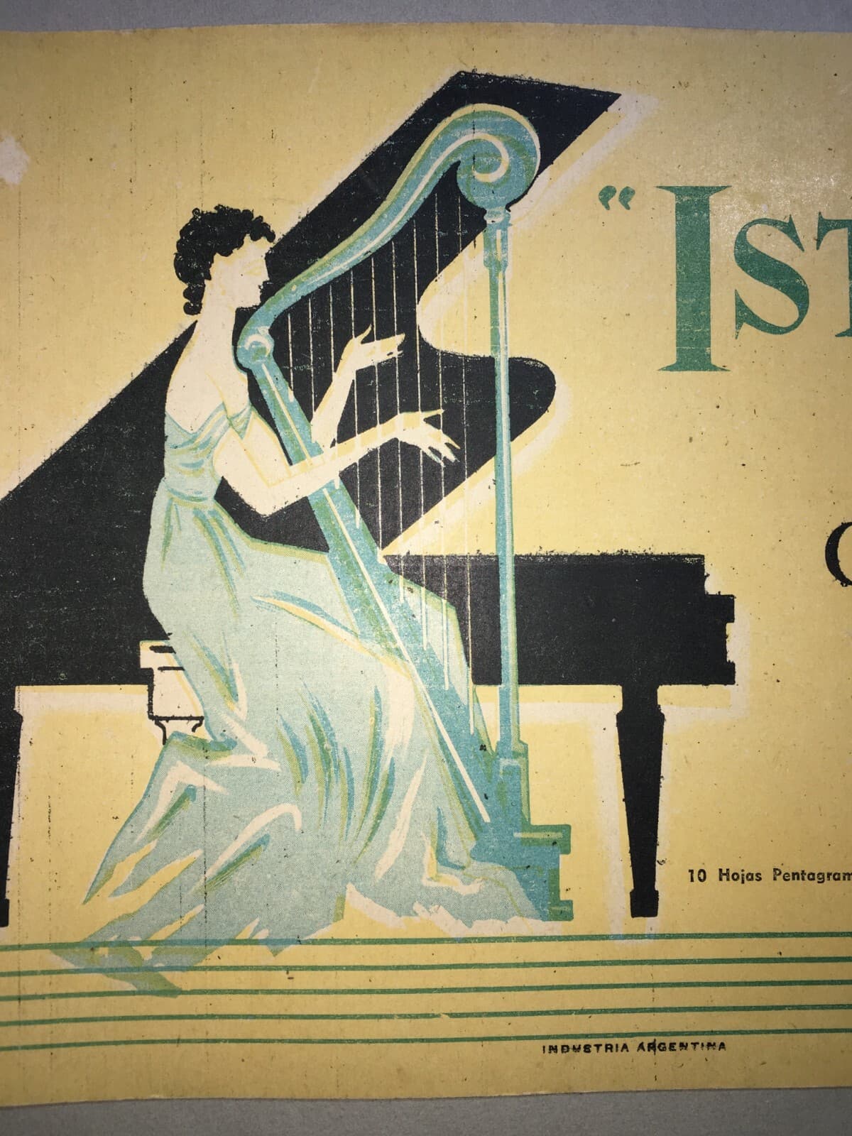 Istonio: Quaderno Musicale d'Epoca Con Ritratti Di Musicisti