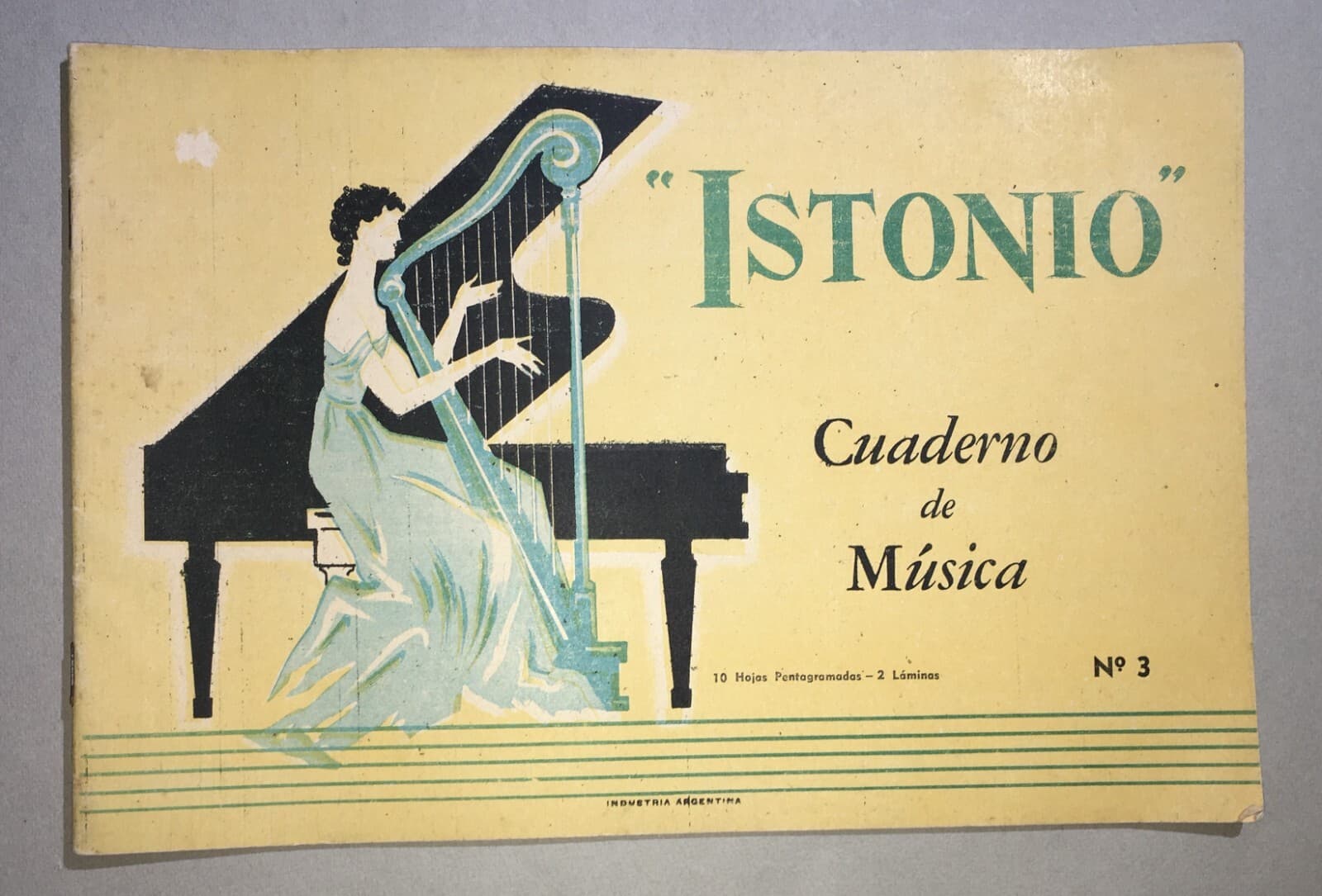Istonio: Quaderno Musicale d'Epoca Con Ritratti Di Musicisti
