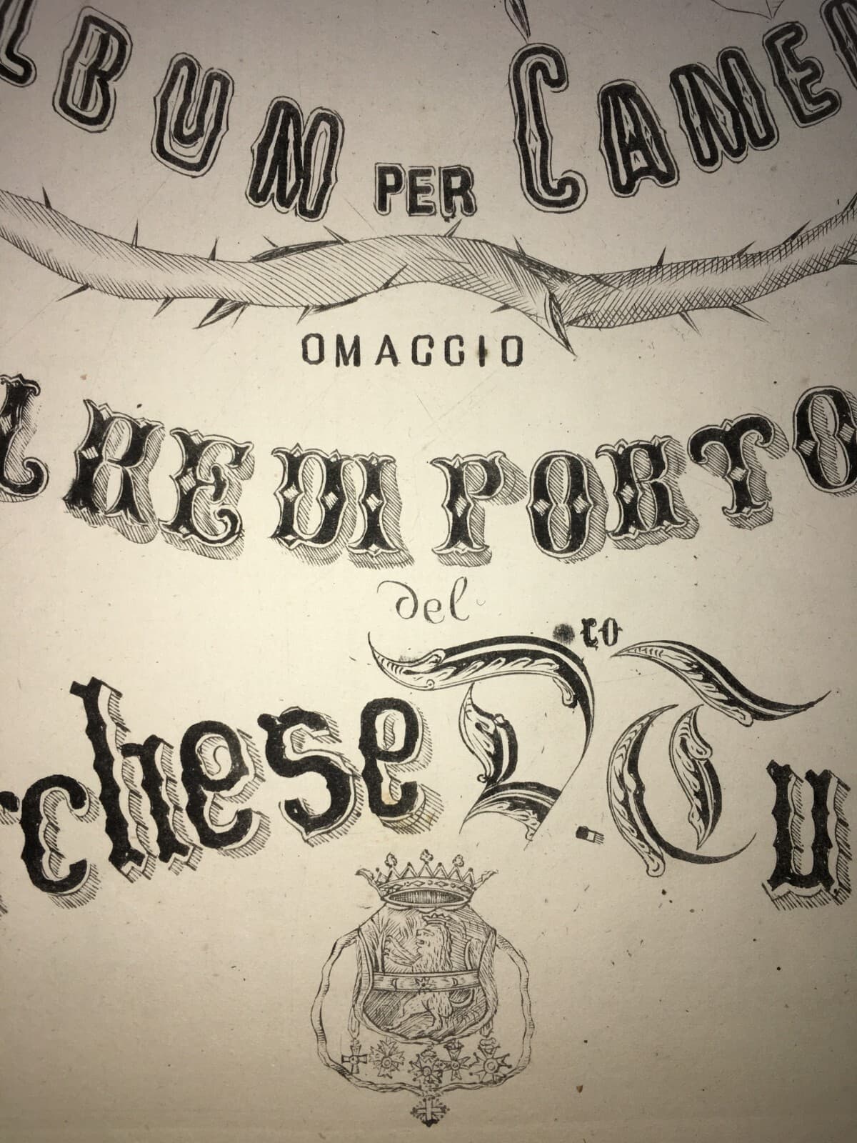 Musica: Antico Spartito Musicale Di Marchese Tupputi Dedicato Al Re Del Portogallo