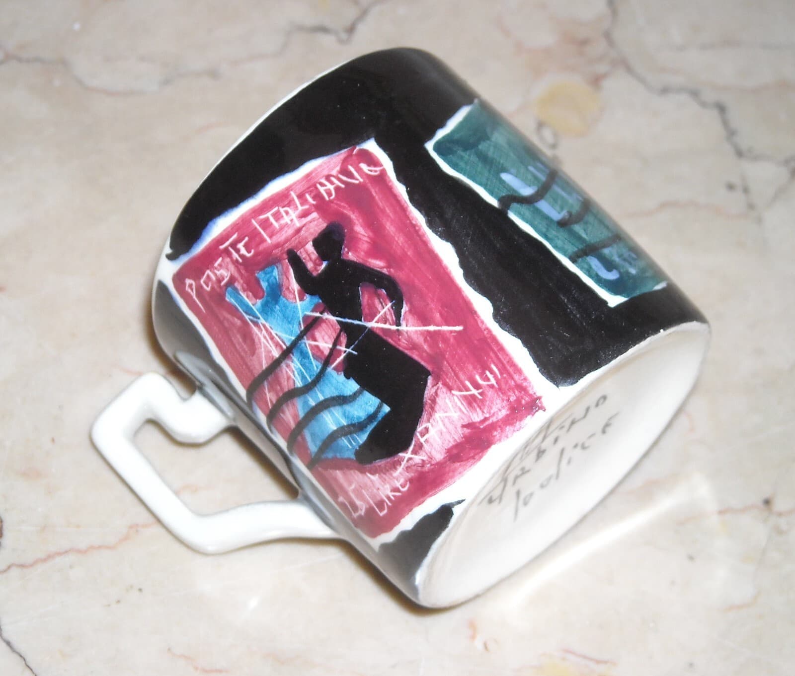 Filatelia, Francobolli, Artistica Ceramica Urbino Piergiovanni Iodice: Rara Tazza