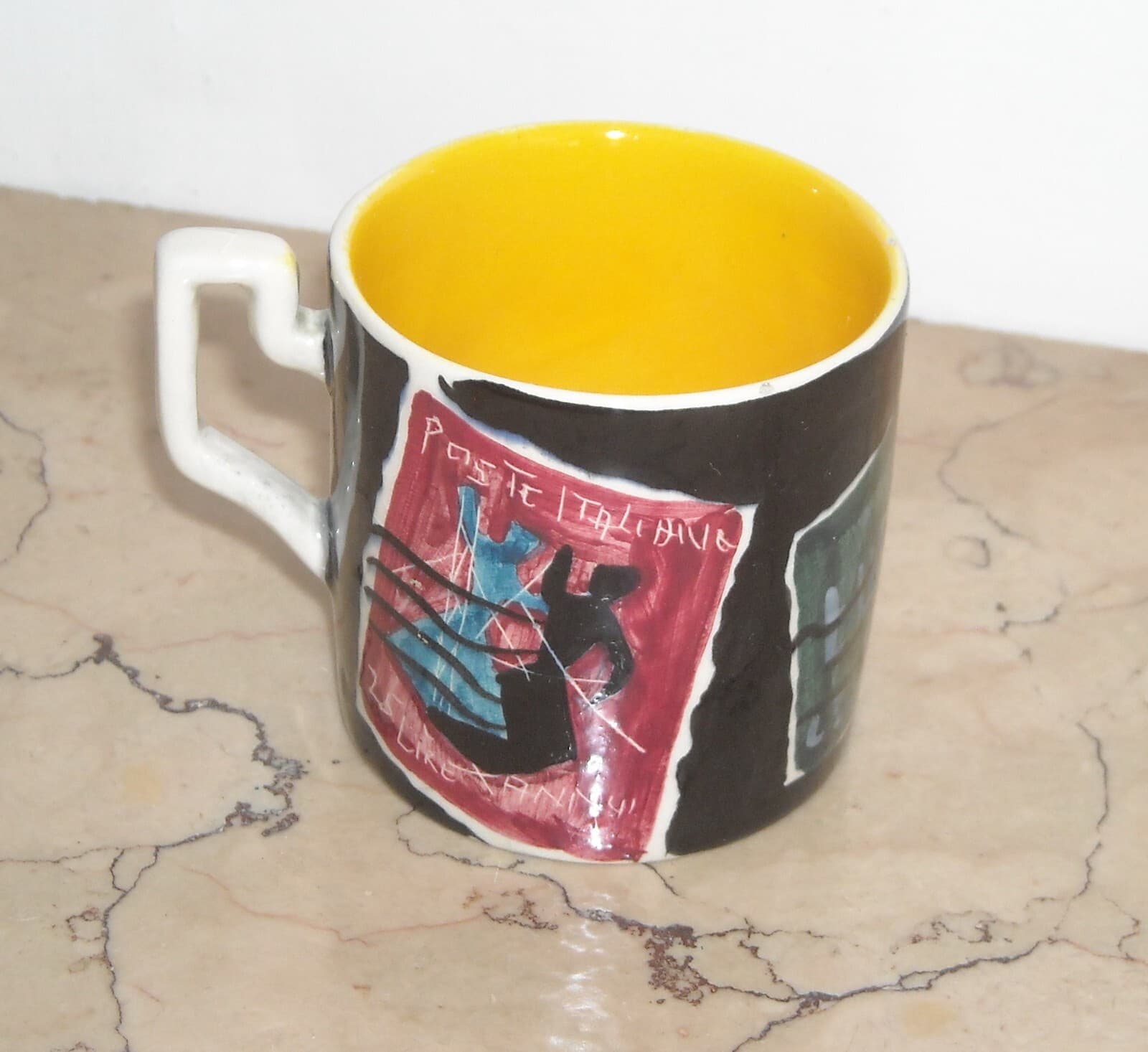 Filatelia, Francobolli, Artistica Ceramica Urbino Piergiovanni Iodice: Rara Tazza