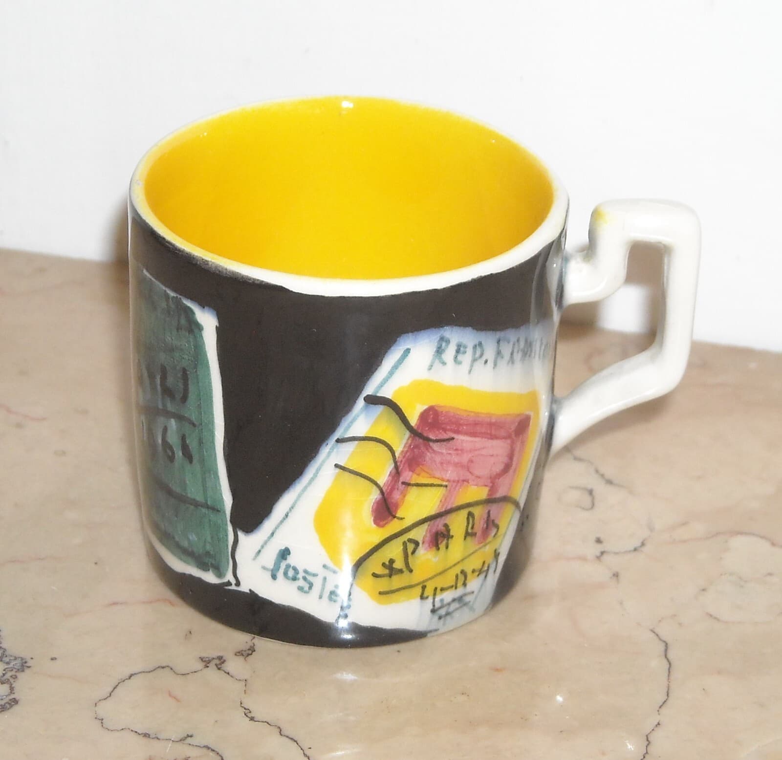 Filatelia, Francobolli, Artistica Ceramica Urbino Piergiovanni Iodice: Rara Tazza