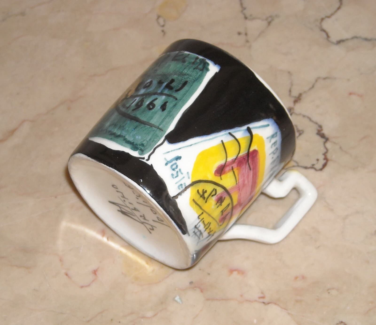 Filatelia, Francobolli, Artistica Ceramica Urbino Piergiovanni Iodice: Rara Tazza