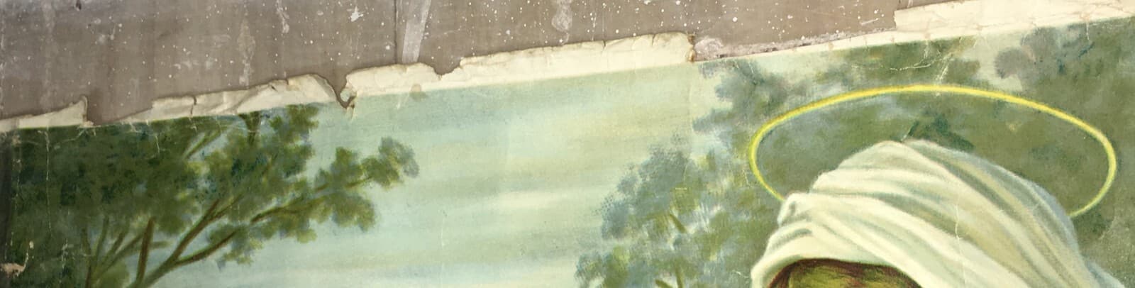 Madonna Con Bambino. Grande Stampa Cromolitografica Devozionale