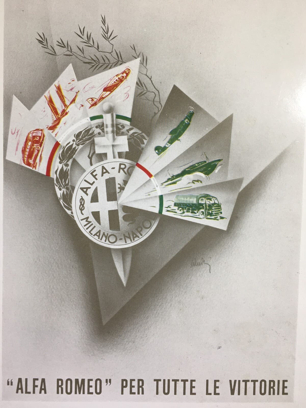 Motori, Alfa Romeo, Carburanti Agip, Lubrificanti Italol: Pubblicità d'Epoca