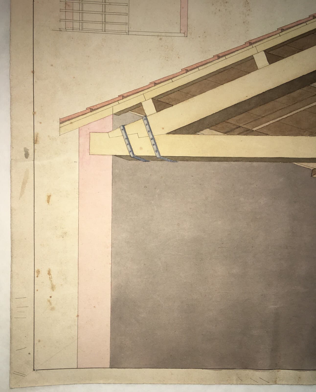 Arte, Architettura E Ingegneria: Antico Disegno Architettonico In Prospettiva Cavaliera