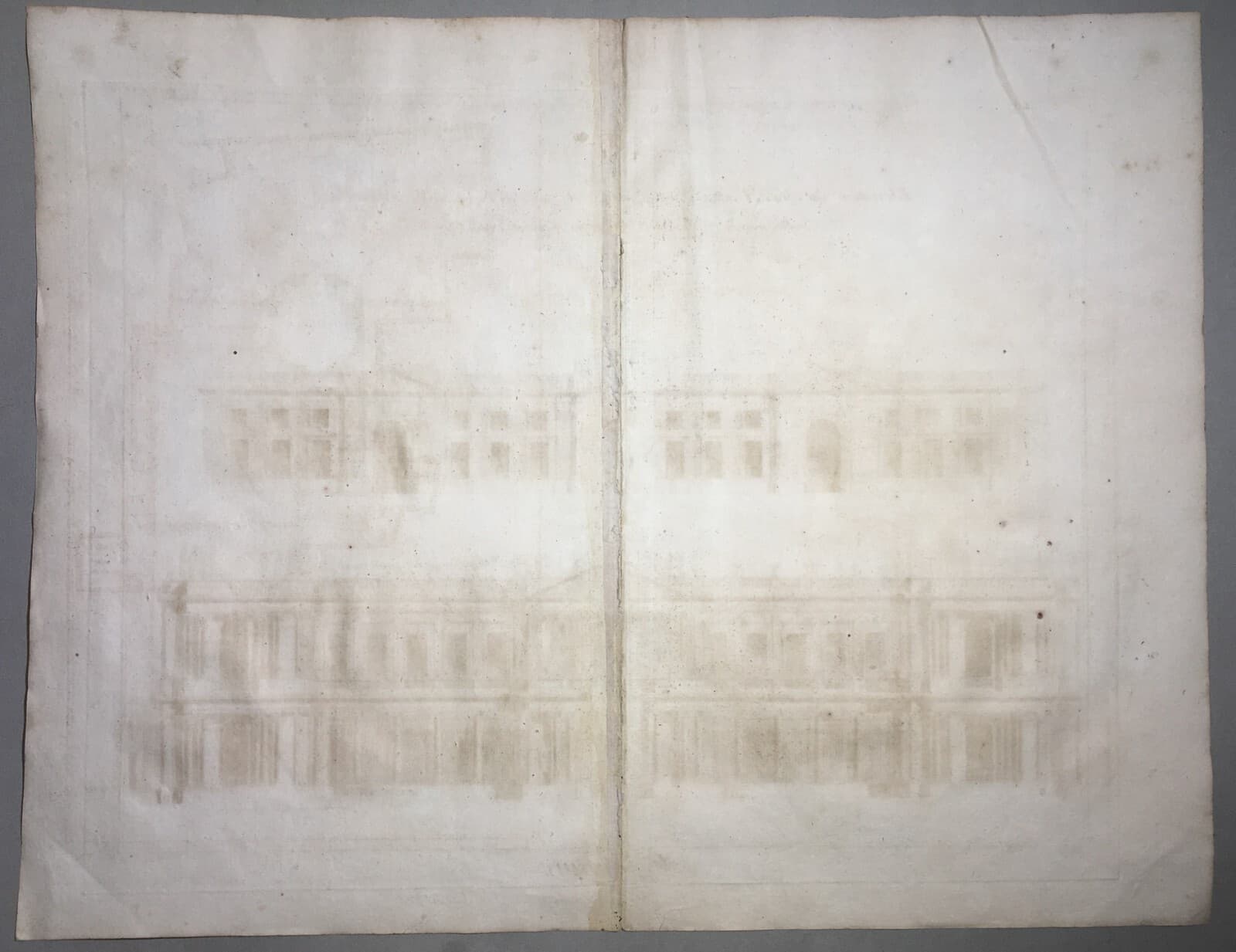 Architettura: Antica Prospettiva Di Un Grand Hotel Di Jacques Francois Blondel, Incisione Guidotti