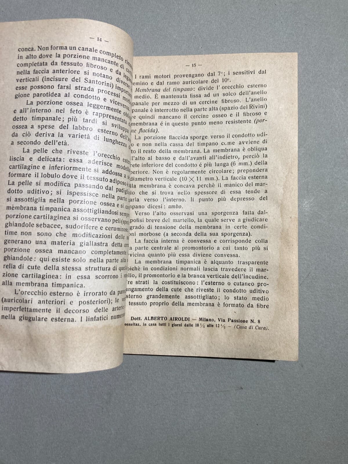 Medicina: Otorinolaringoiatria, Malattie Dell'Orecchio, 1913