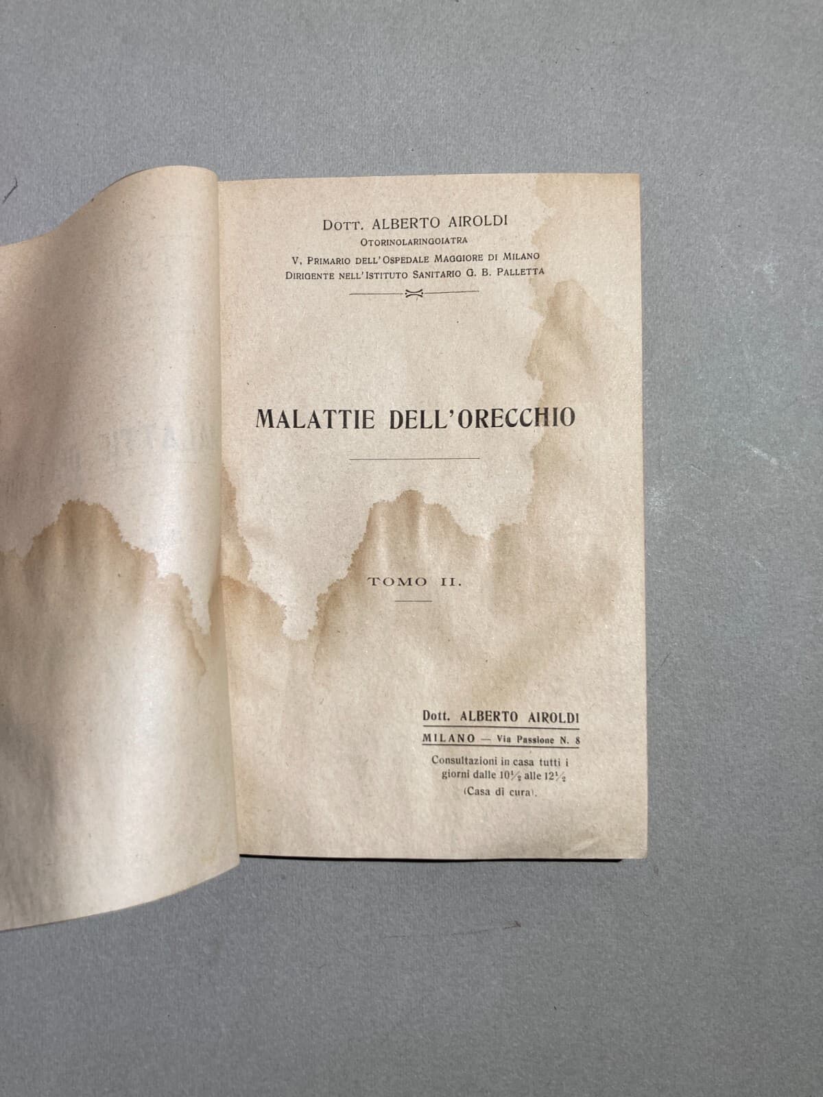 Medicina: Otorinolaringoiatria, Malattie Dell'Orecchio, 1913