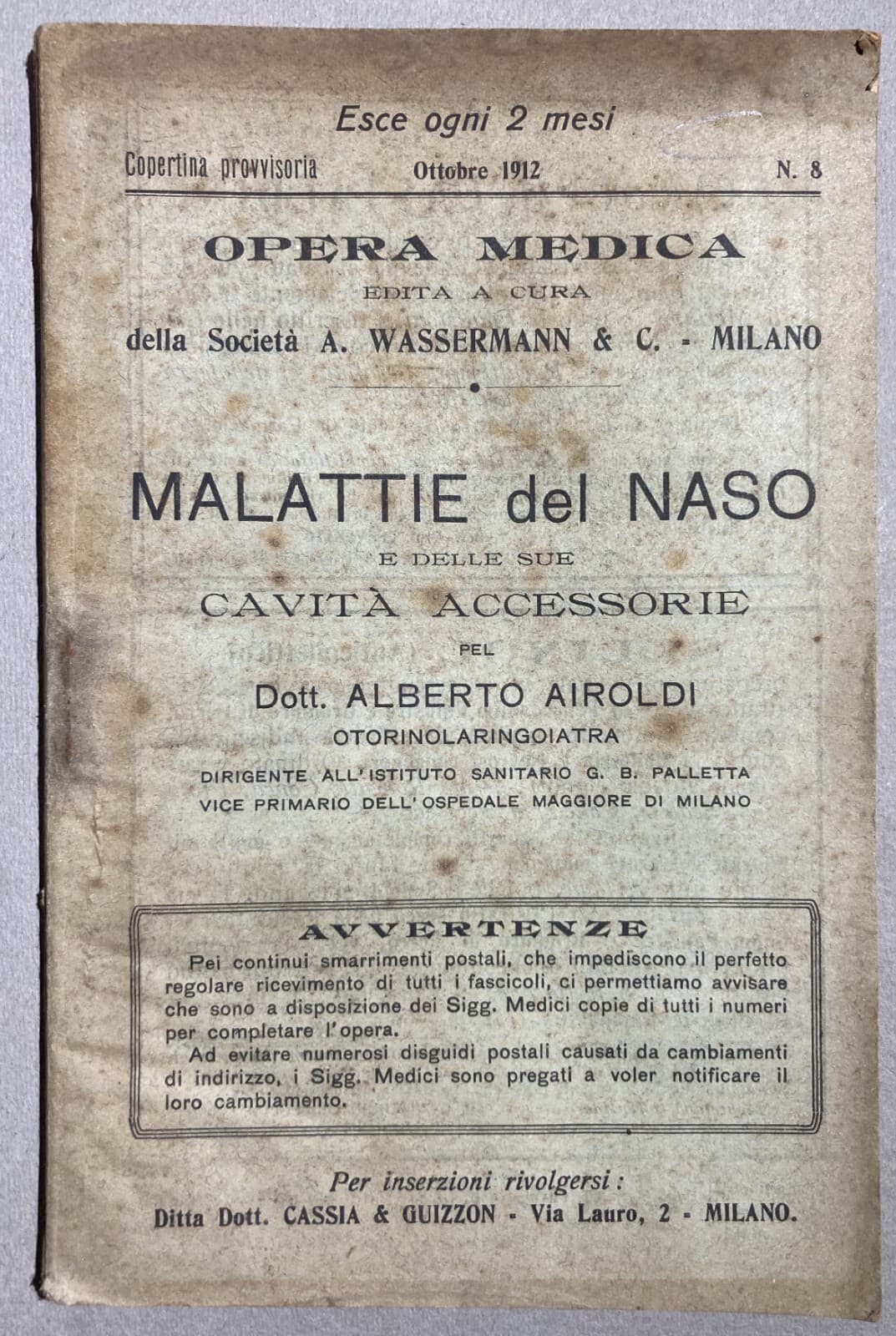 Medicina: Otorinolaringoiatria   Naso, Fosse Nasali E Olfatto