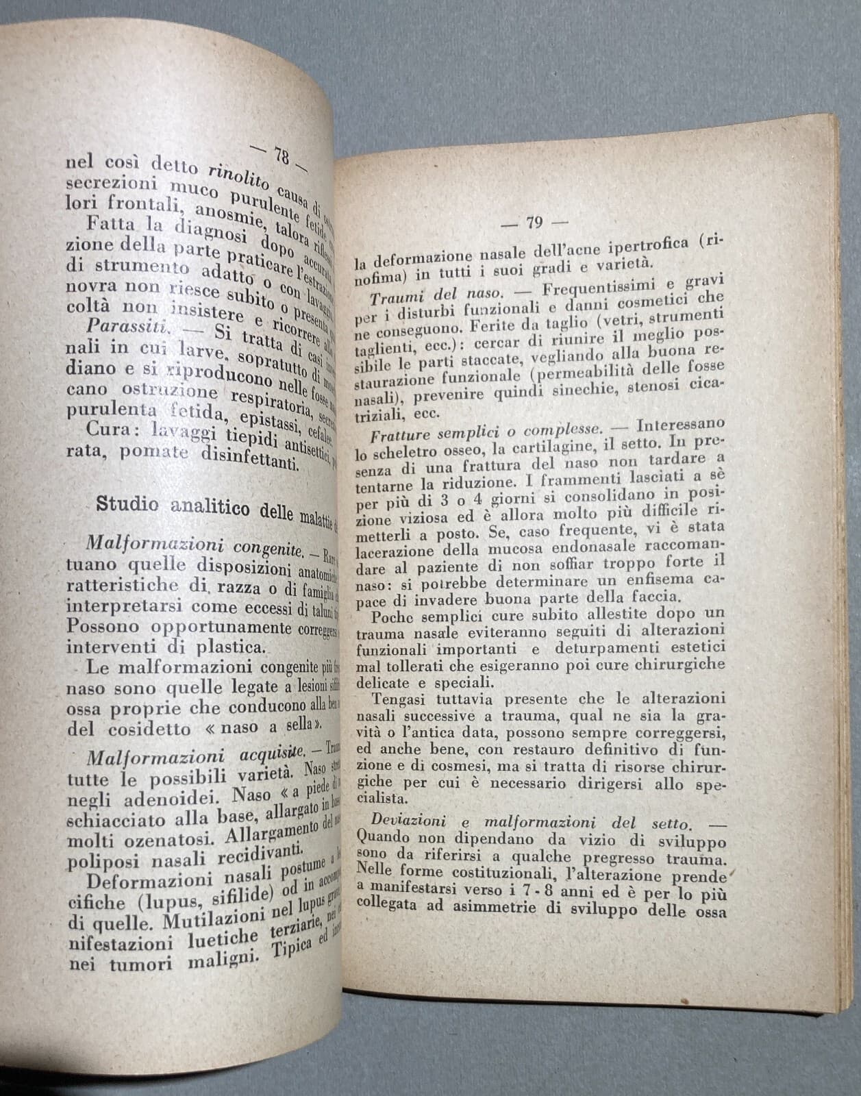 Medicina: Otorinolaringoiatria (naso, Faringe, Laringe, Otiti, Faringiti). Sanvenero Rosselli, 1930