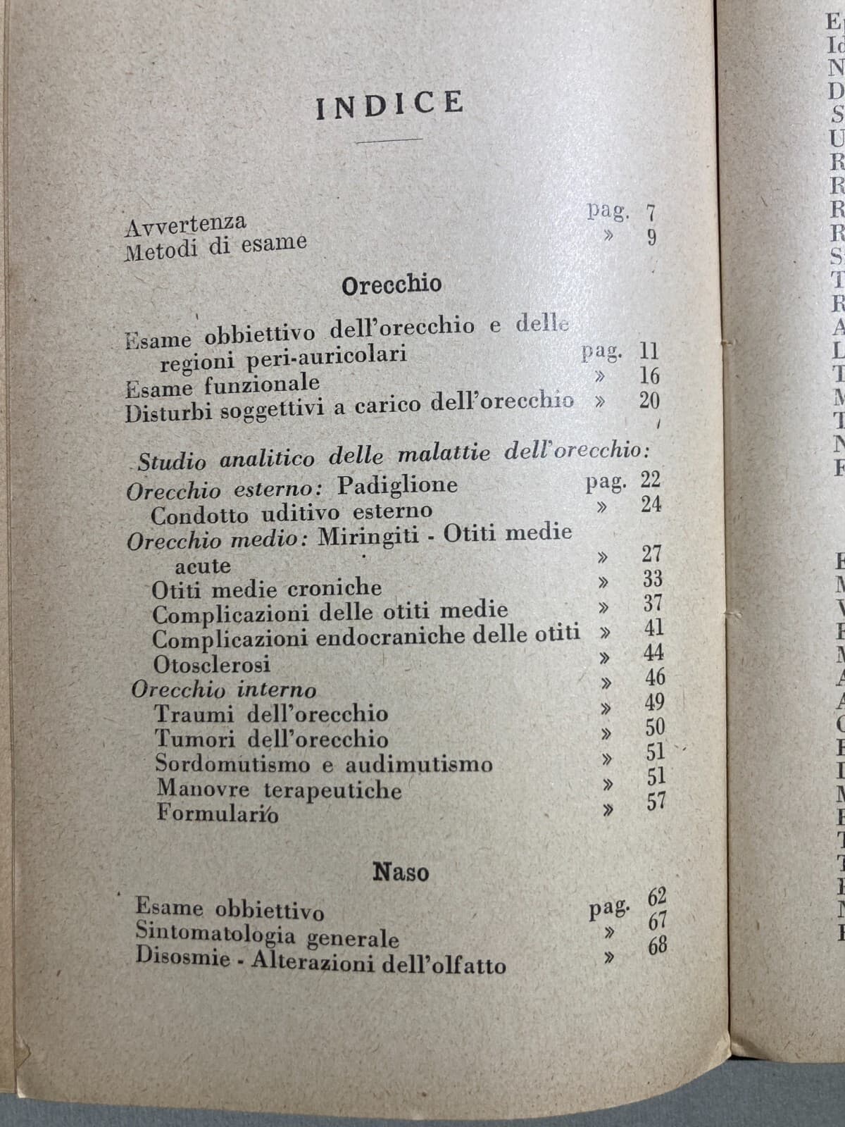 Medicina: Otorinolaringoiatria (naso, Faringe, Laringe, Otiti, Faringiti). Sanvenero Rosselli, 1930