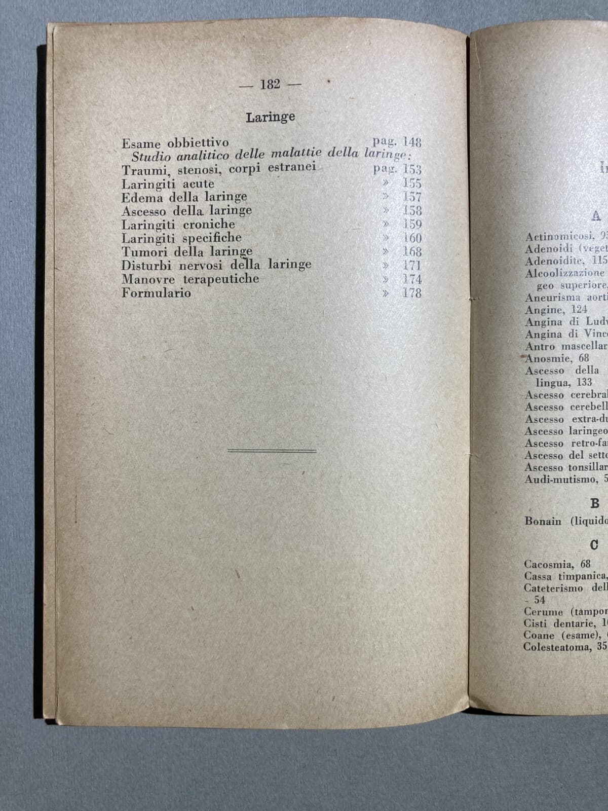 Medicina: Otorinolaringoiatria (naso, Faringe, Laringe, Otiti, Faringiti). Sanvenero Rosselli, 1930