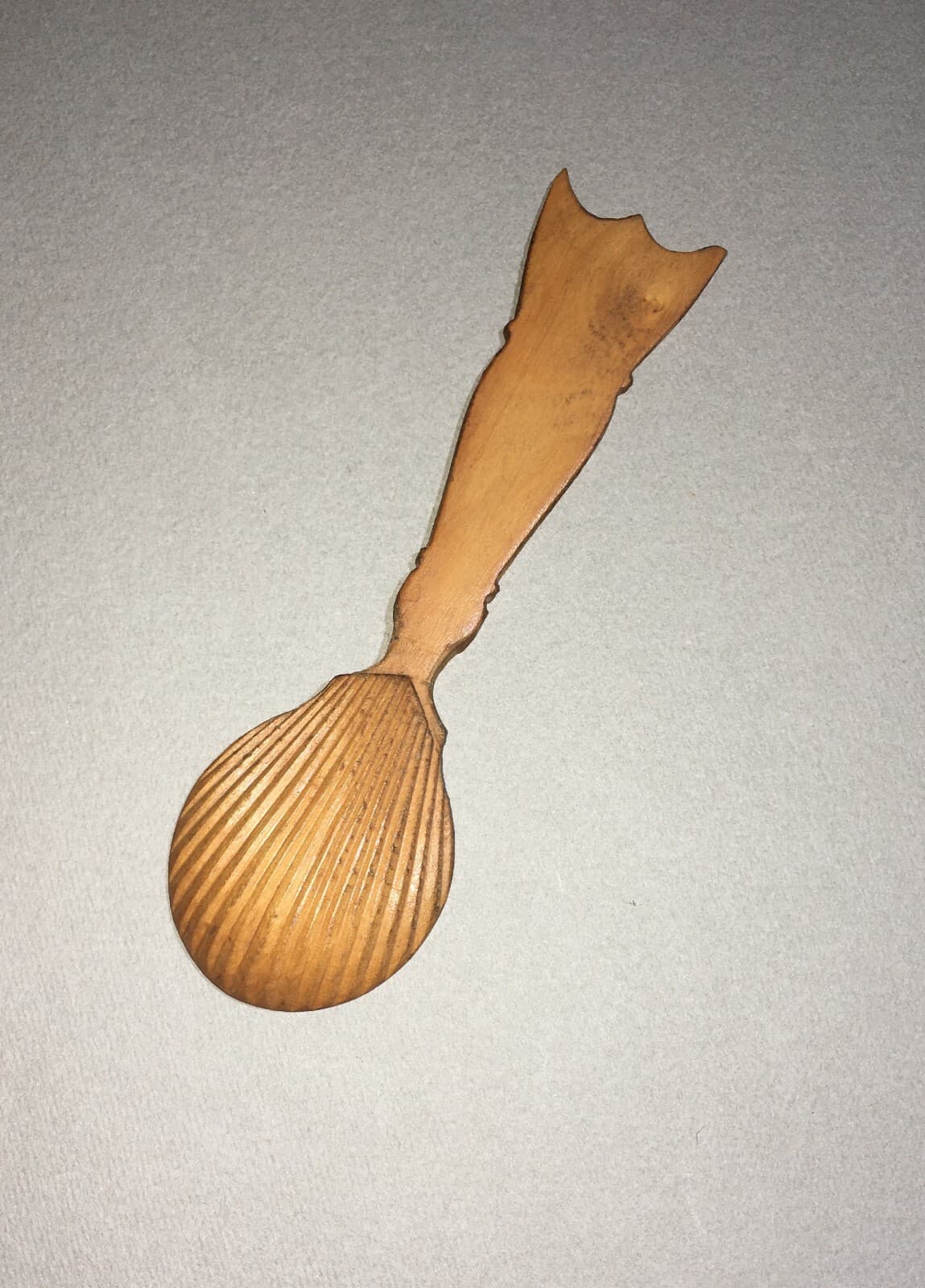 Antico Cucchiaino In Legno Da Farmacia