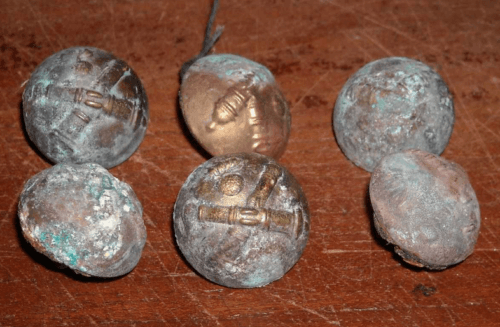 Militaria: Sei Bottoni Per Uniforme Dell'Esercito Italiano