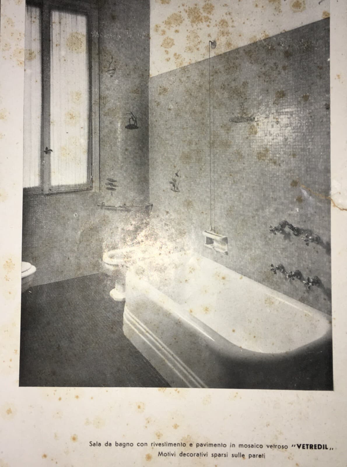 Arte Musiva E Mosaici: De Min & C. Milano, Bar Lux. Volantino Pubblicitario Anni '30