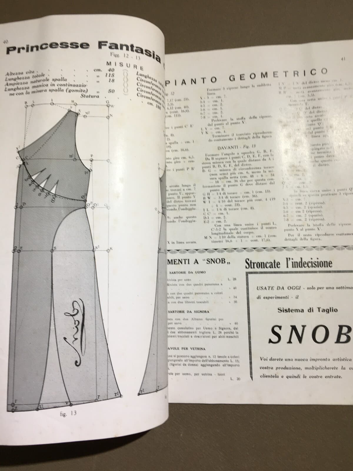 Moda, Eleganza, Abbigliamento, Sartoria, Tessuti: Rivista Snob Pubblicitaria, 1933