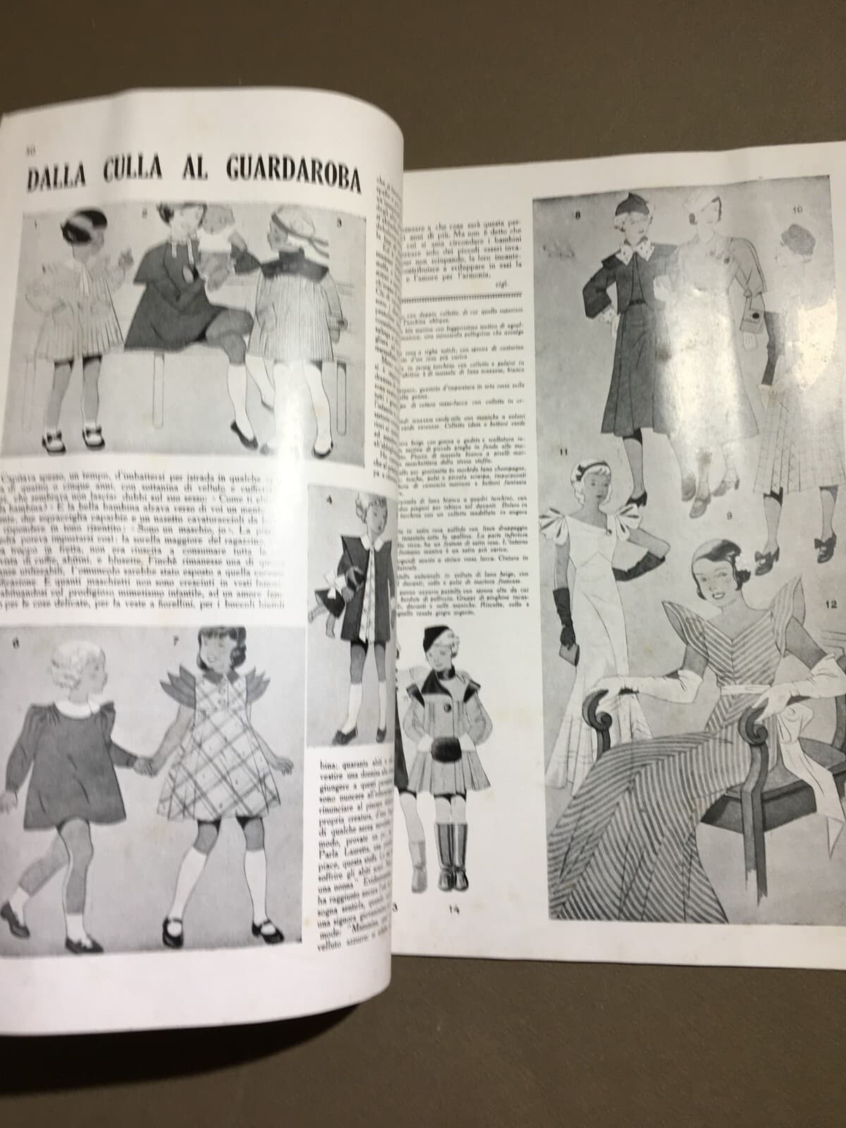 Moda, Eleganza, Abbigliamento, Sartoria, Tessuti: Rivista Snob Pubblicitaria, 1933