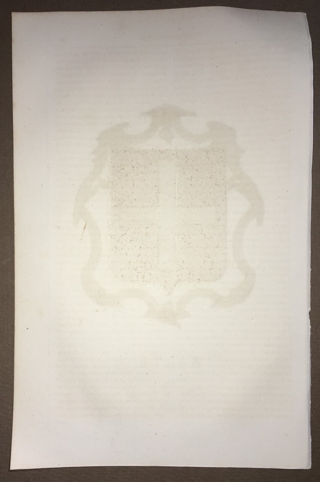 Araldica: Stemma Araldico Di Malta. Antica Stampa Cromolitografica Dell'800