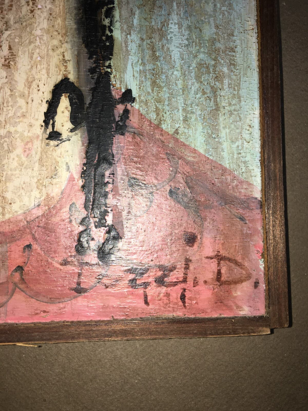 Arte Contemporanea: Ritratto Artistico Di Donna Con Trecce. Figura Stilizzata Di Pozzi D.