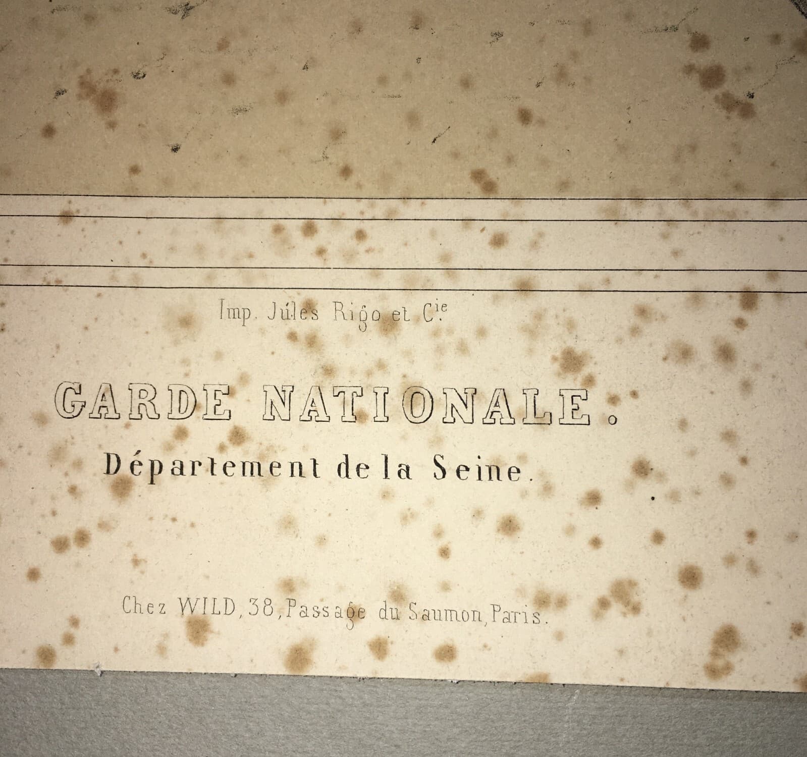 Francia: Armata Francese, Soldati Della Guardia Nazionale Nel Dipartimento Della Senna